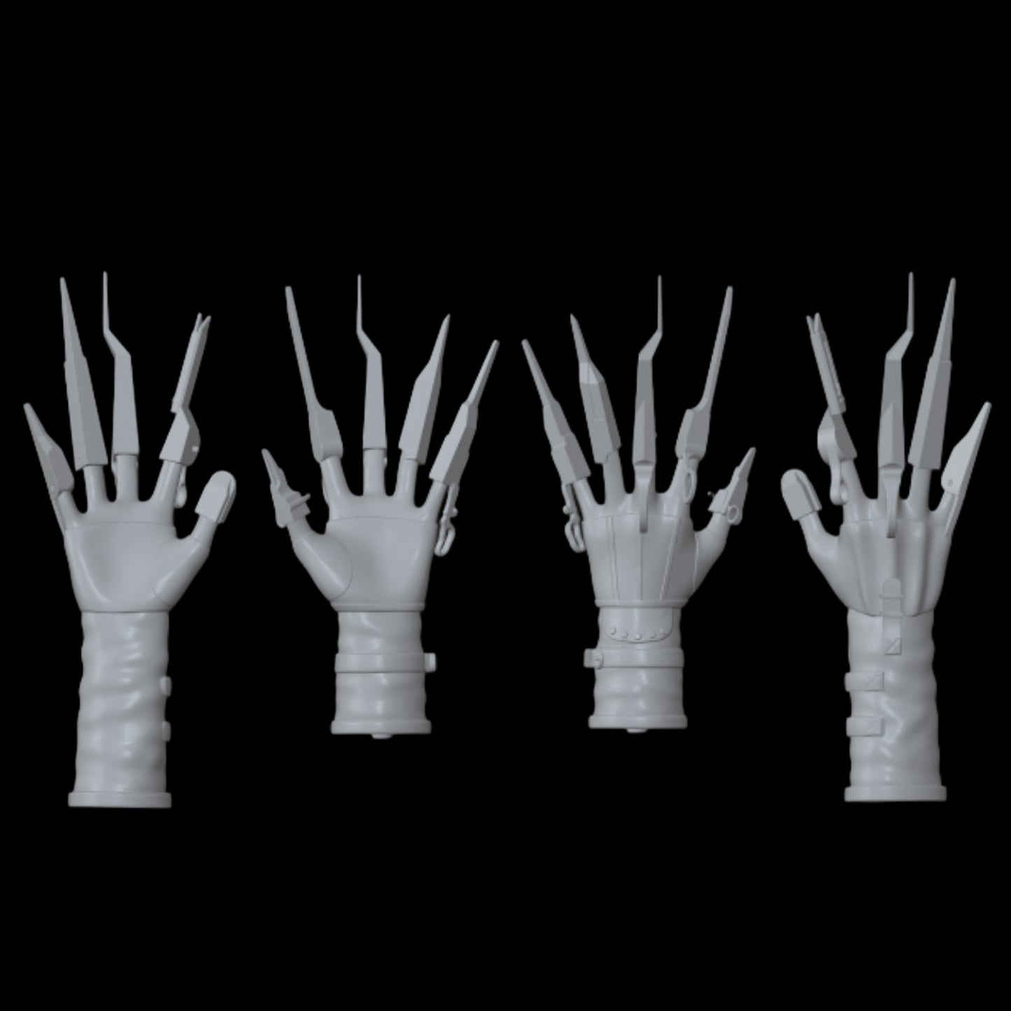 Skullector Inspired Edward Scissorhands Hand Set
