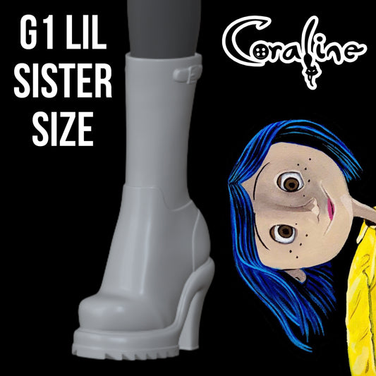 Skullector Inspired Coraline Rainboots