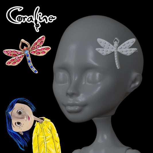 Skullector Inspired Coraline Hairclip
