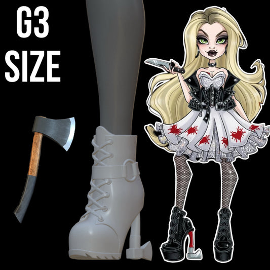 Skullector Tiffany Valentine Inspired Axe Shoes