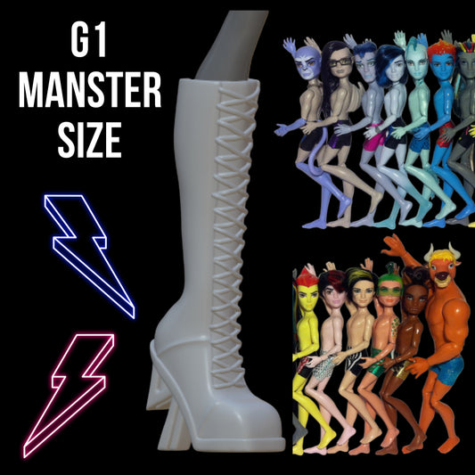 Lightning Bolt Heeled Boots