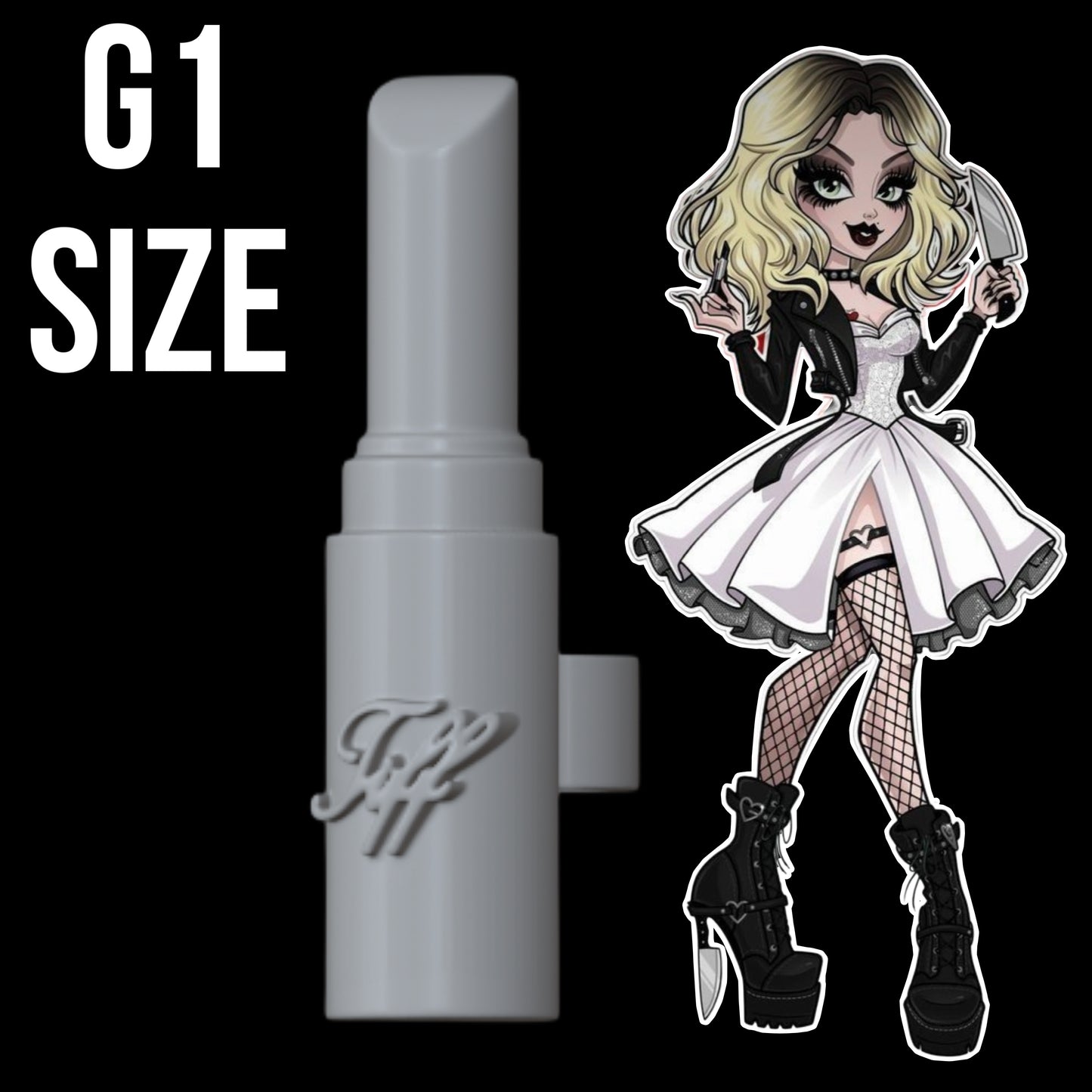 Skullector Tiffany Valentine Inspired Lipstick