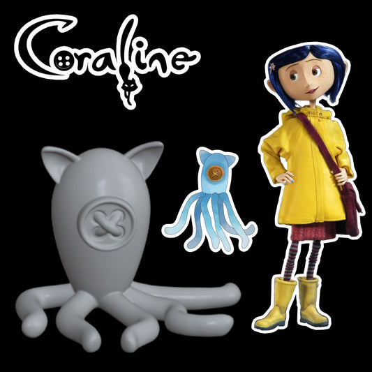 Skullector Inspired Coraline Stuffed Animal Pet