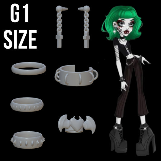 Goth Jewelry Set