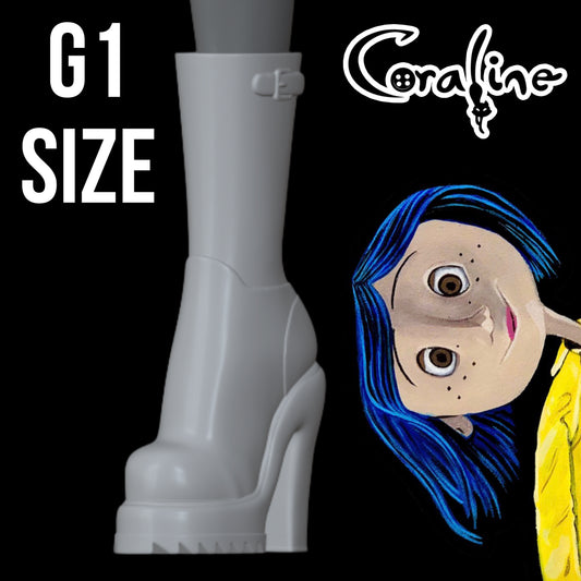 Skullector Inspired Coraline Rainboots