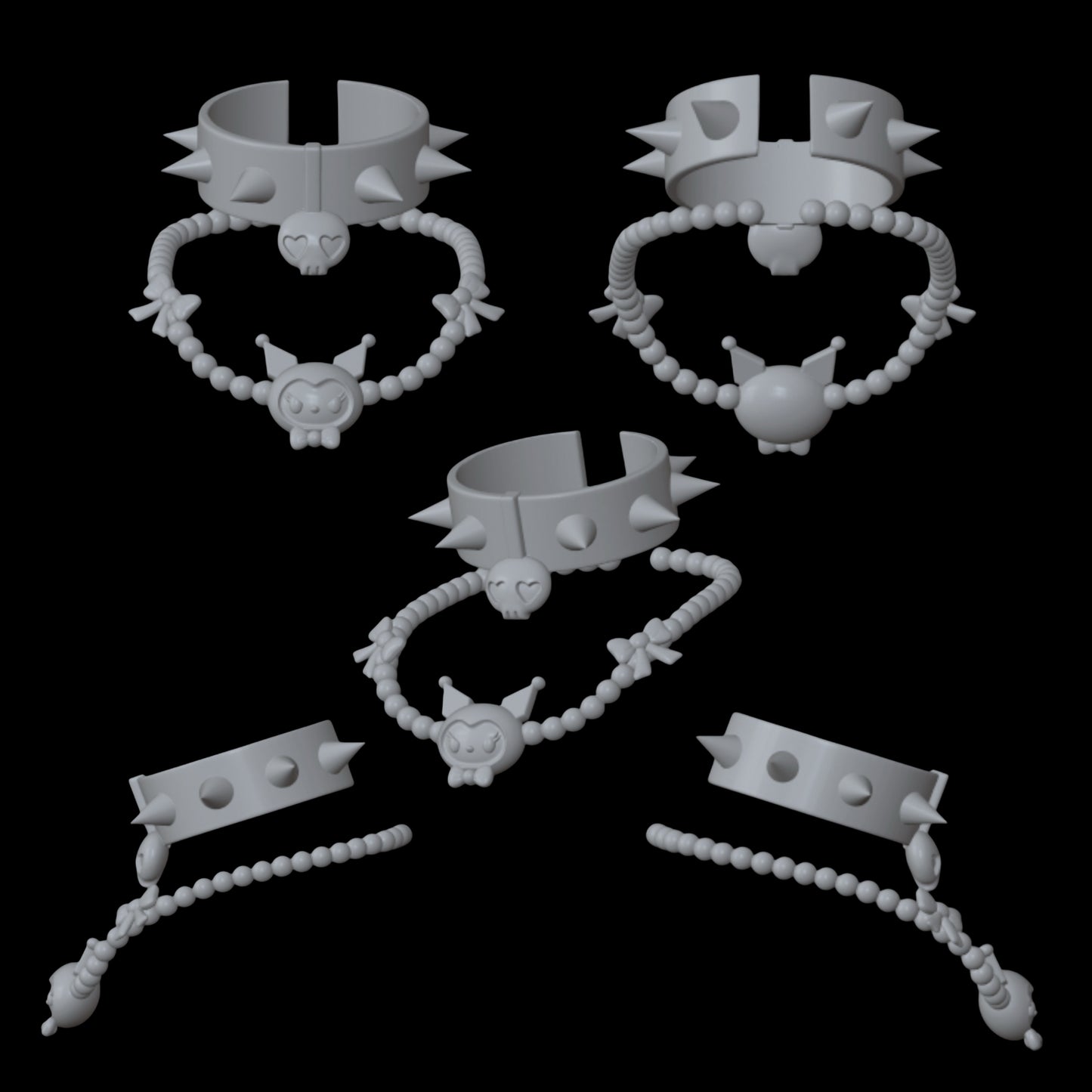Kuromi Necklace & Choker Set