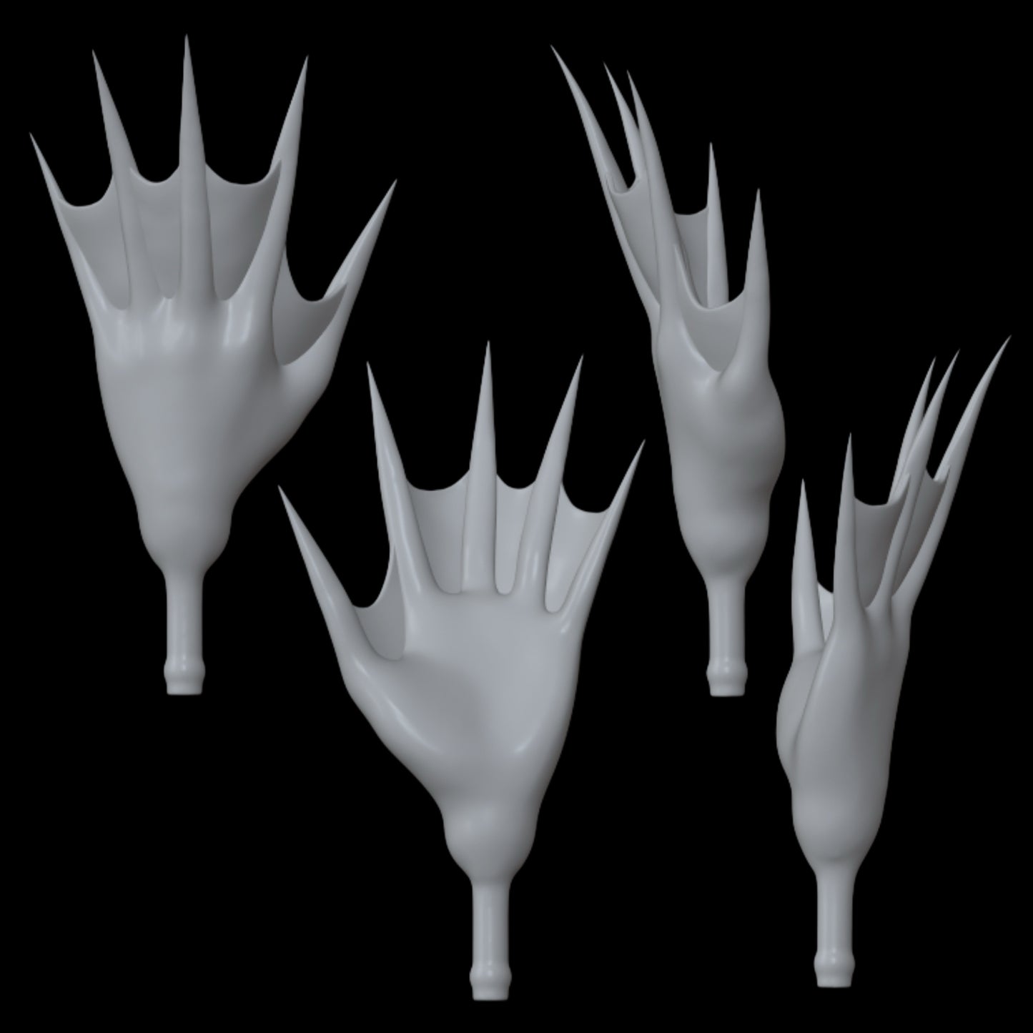 Pointed Webbed Hand Set