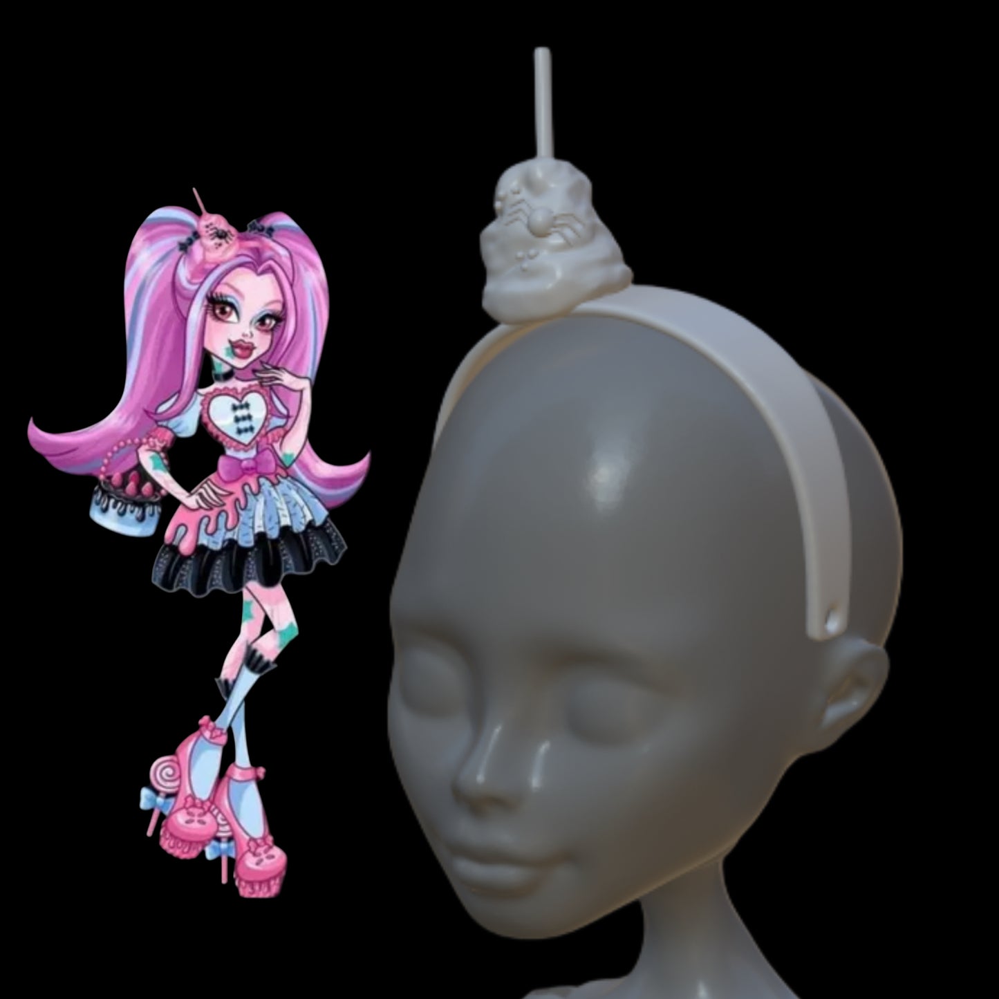 Sweet Screams Inspired Cotton Candy Headband