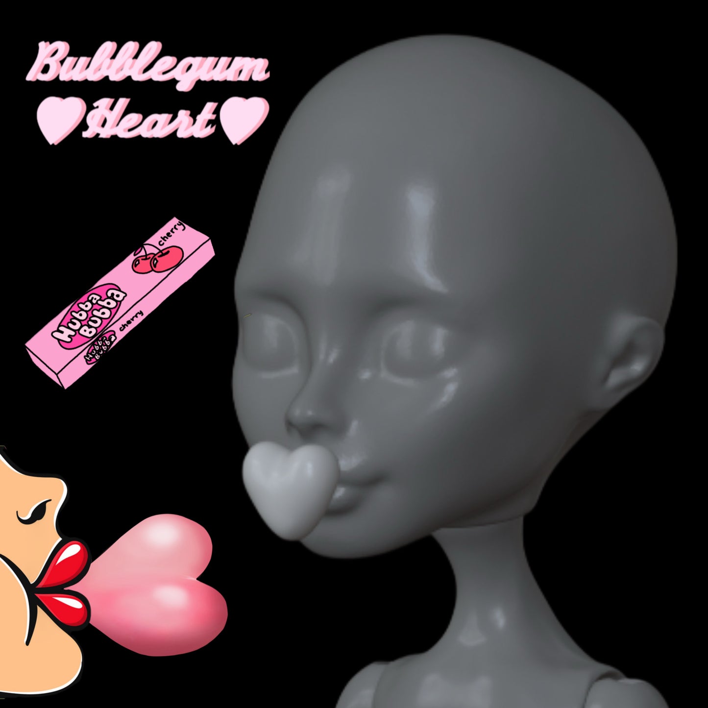 Heart Shaped Gum Replacement