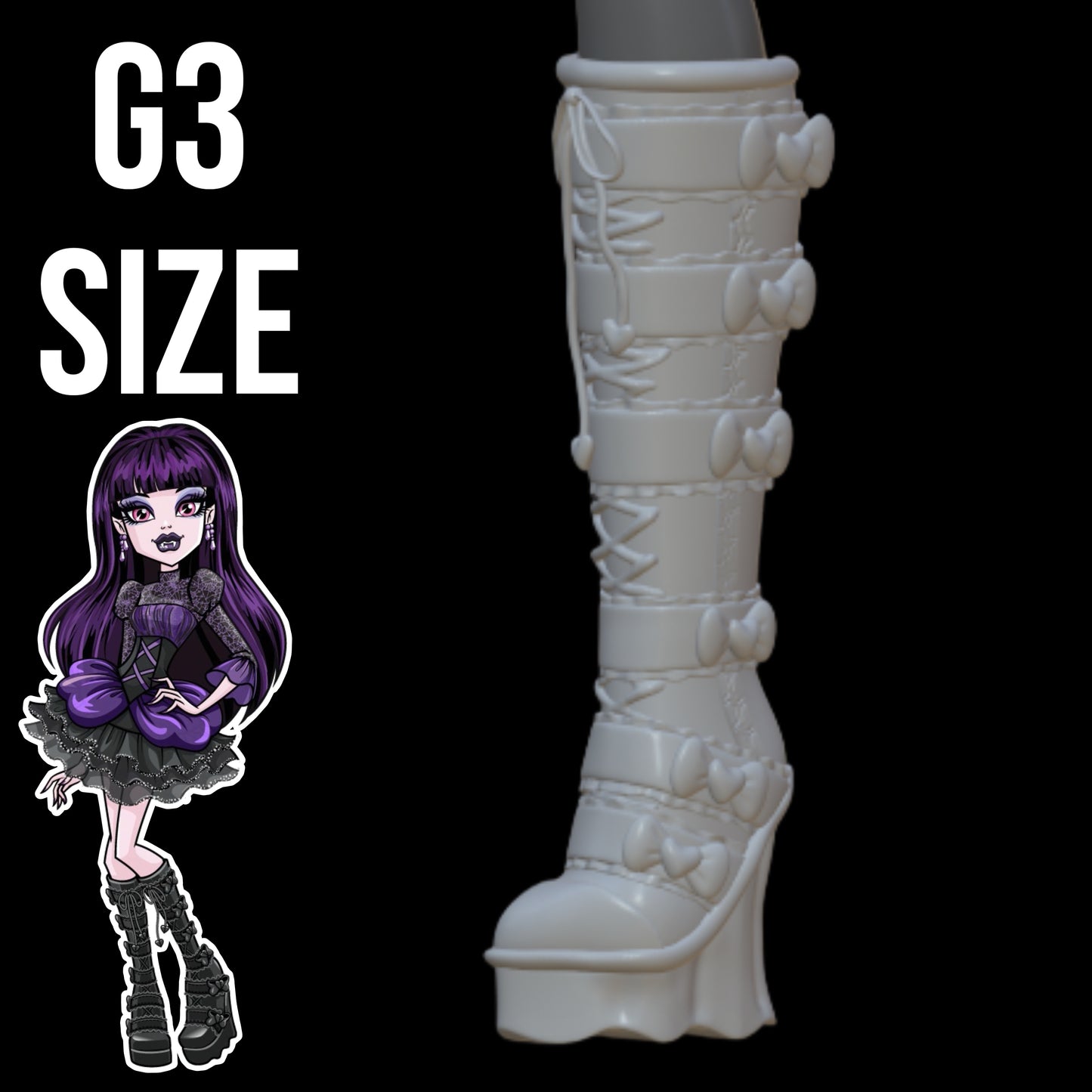 Frights Camera Action Elissabat Boots - G3 Size